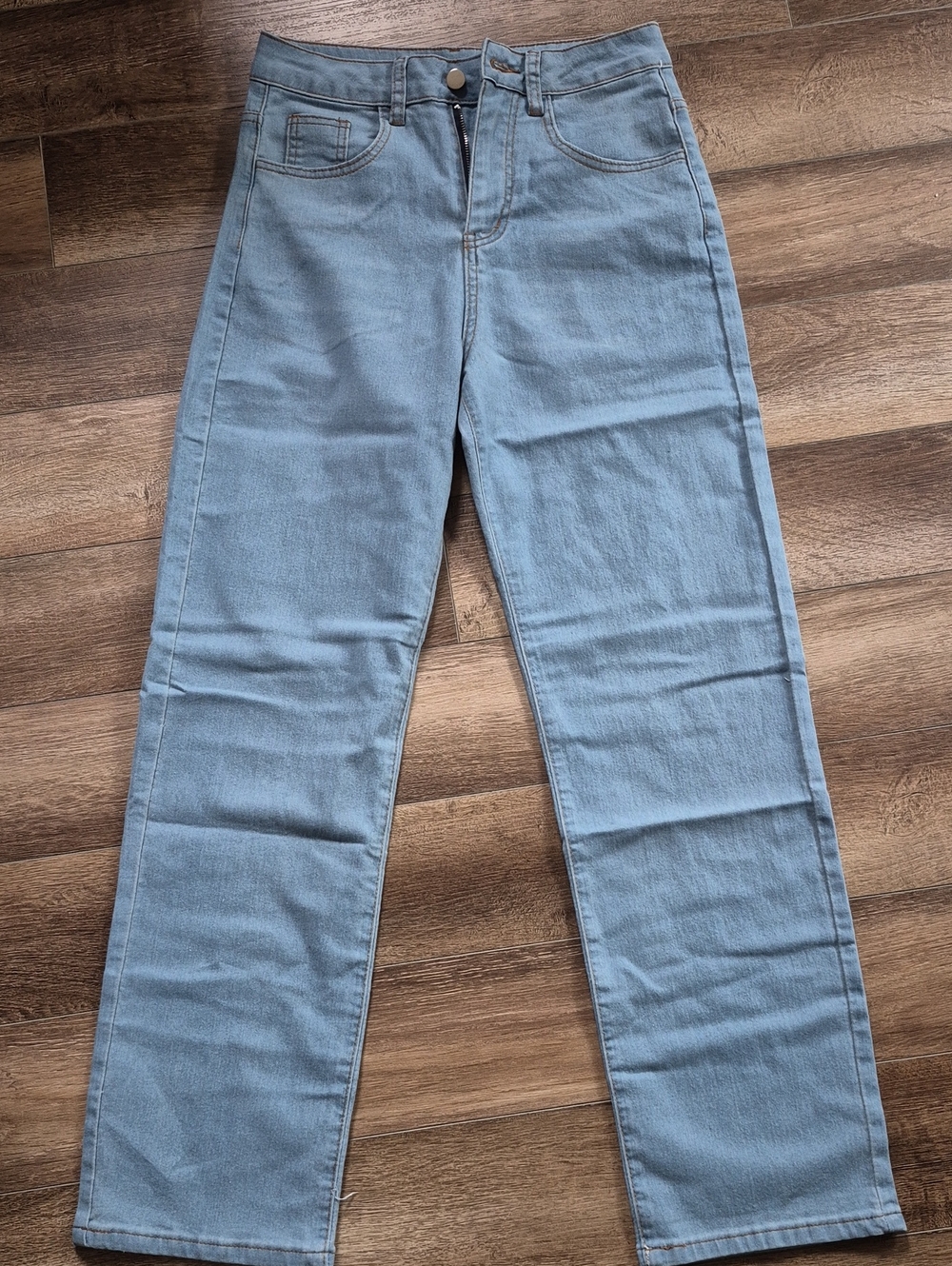 SHEIN Light Blue Straight Leg Women’s Jeans